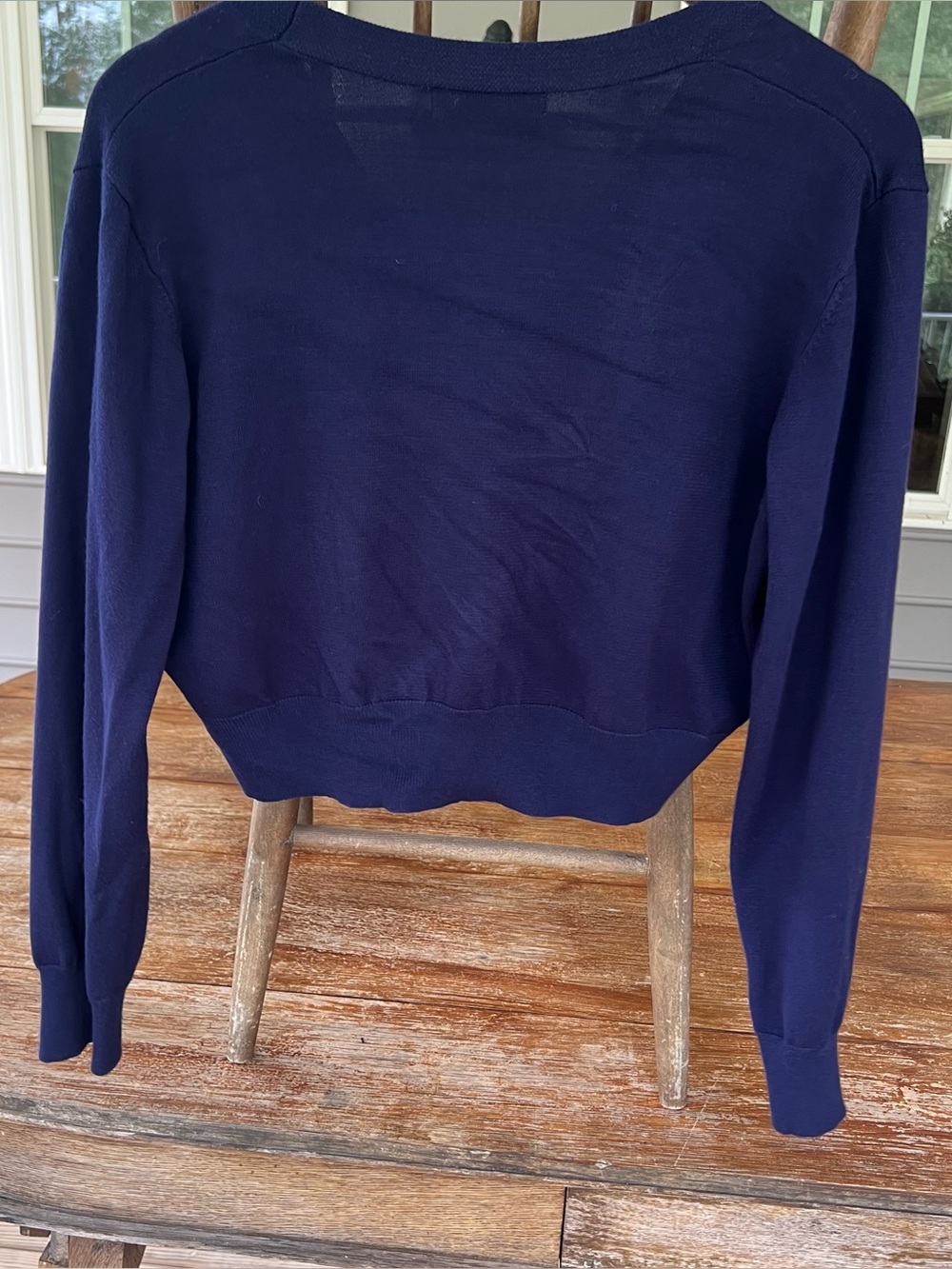 GRACE KARIN Cropped V-Neck Cardigan Sweater Set Navy Black Size XL - Picture 3 of 16